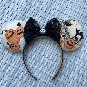 Halloween Mouse Pumpkin Ears /Headband